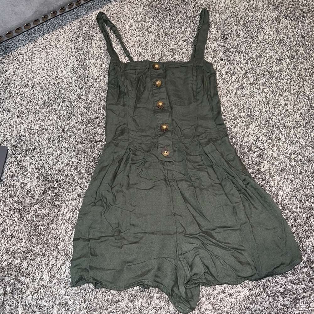 Olive green romper